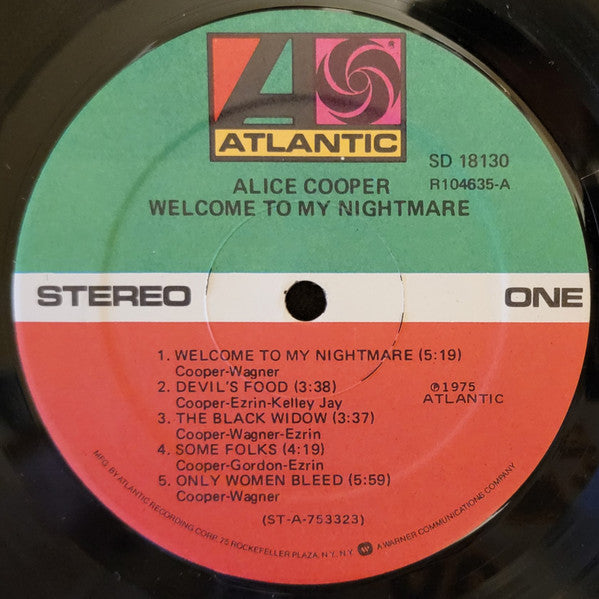 Alice Cooper (2) : Welcome To My Nightmare (LP, Album, Club)