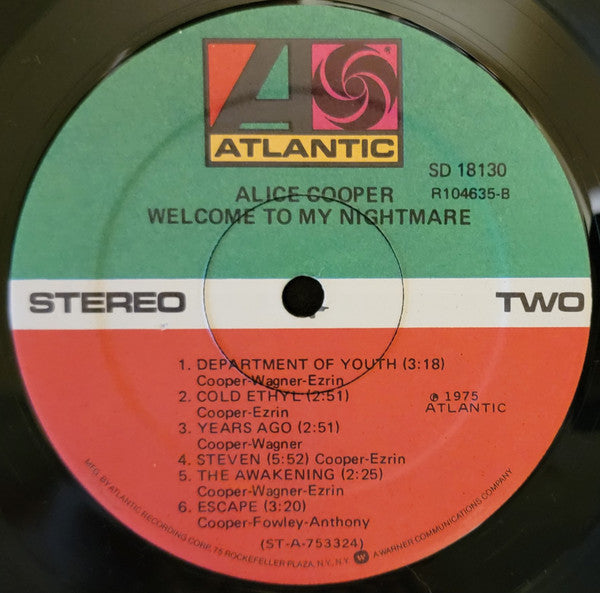 Alice Cooper (2) : Welcome To My Nightmare (LP, Album, Club)