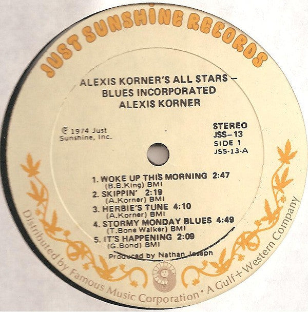 Alexis Korner's All Stars : Blues Incorporated (LP, Album)