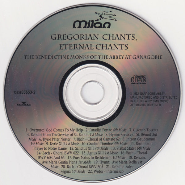 The Benedictine Monks Of The Abbey At Ganagobie* : Gregorian Chants, Eternal Chants (CD, Album)