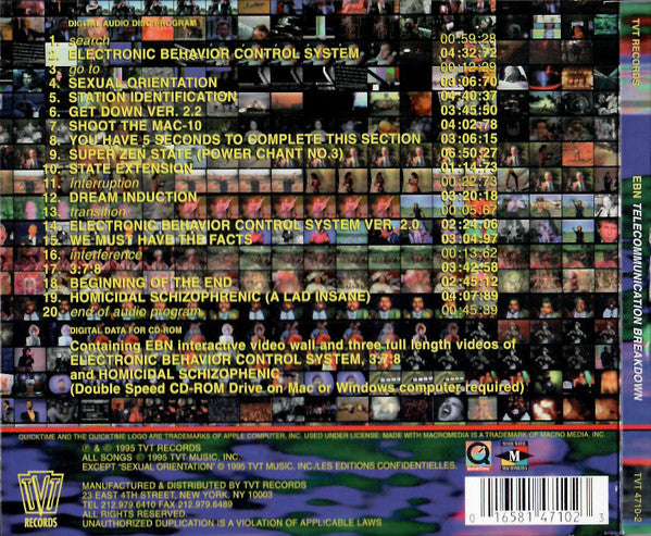 EBN* : Telecommunication Breakdown (CD, Album, Enh + Floppy, 3,5")