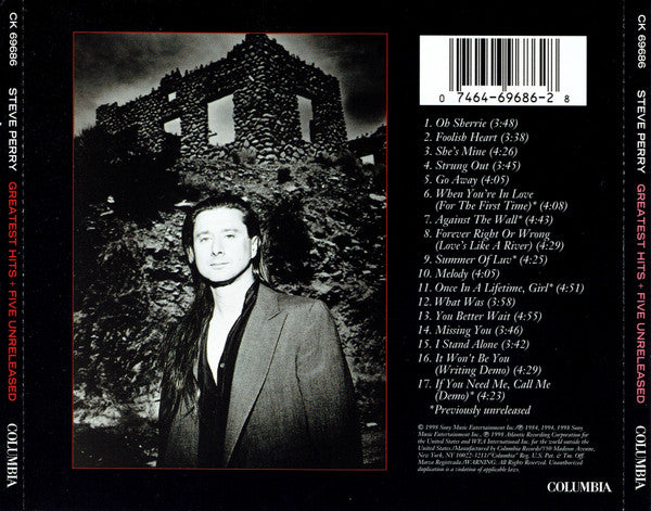 Steve Perry : Greatest Hits + Five Unreleased (CD, Comp)