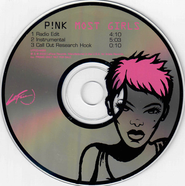 P!NK : Most Girls (CD, Single, Promo)