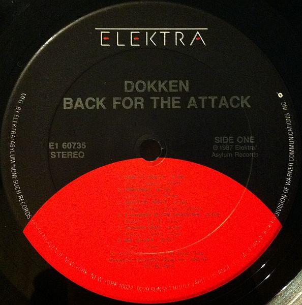 Dokken : Back For The Attack (LP, Album, Club, Car)