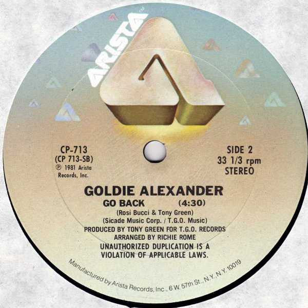 Goldie Alexander : Show You My Love (12")