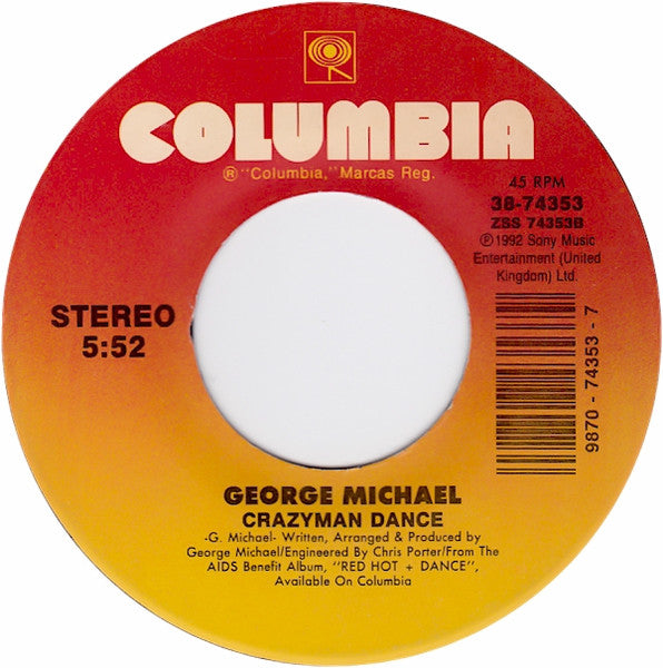 George Michael : Too Funky (7", Single)
