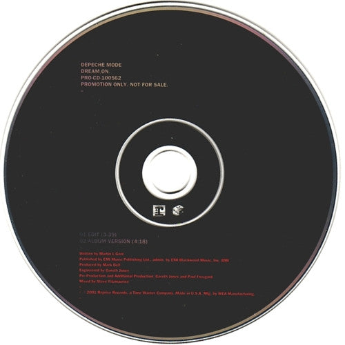 Depeche Mode : Dream On (CD, Single, Promo)