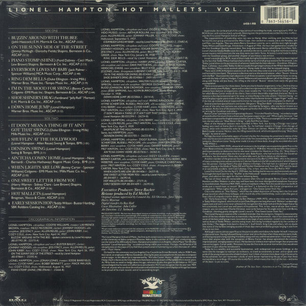 Lionel Hampton : Hot Mallets, Vol.1 (LP, Comp, RM)