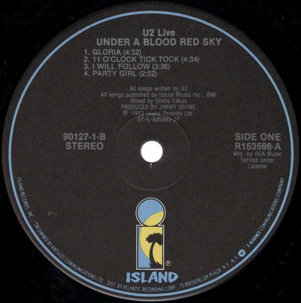 U2 : Live "Under A Blood Red Sky" (LP, MiniAlbum, Club)