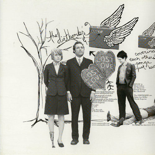 ADULT. / The Dirtbombs : Split / Split / Split (7", Single, Ltd, Num)