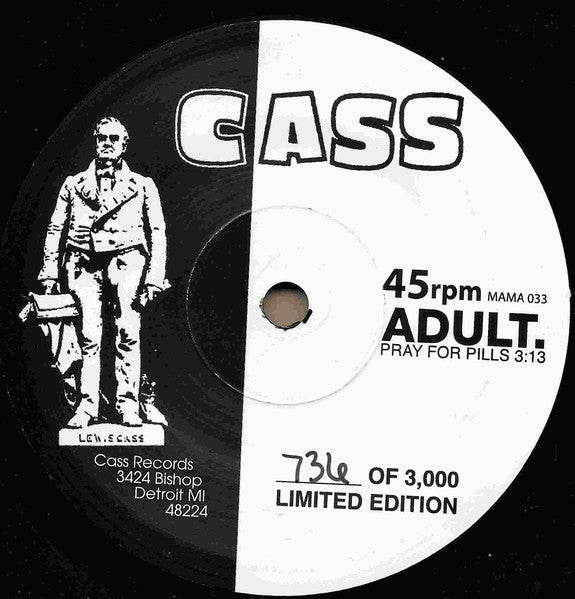 ADULT. / The Dirtbombs : Split / Split / Split (7", Single, Ltd, Num)