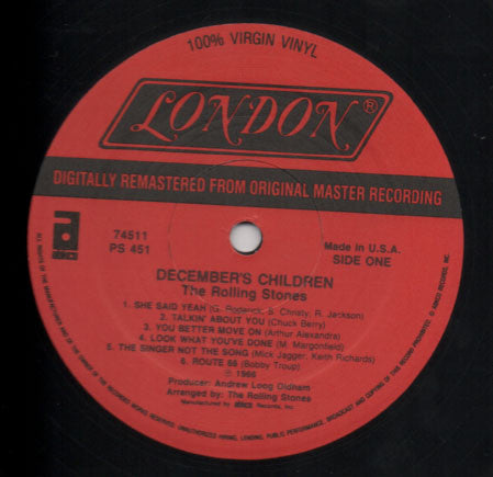 The Rolling Stones : December's Children (And Everybody's) (LP, Album, RE, RM)