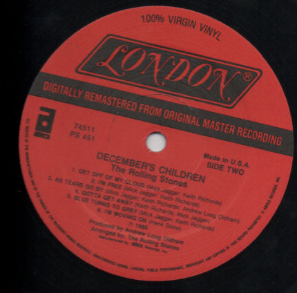 The Rolling Stones : December's Children (And Everybody's) (LP, Album, RE, RM)