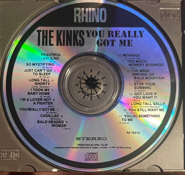 The Kinks : You Really Got Me (CD, Album, RE)