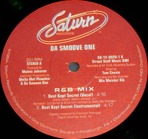 Da Smoove One : Best Kept Secret (12", Bla)