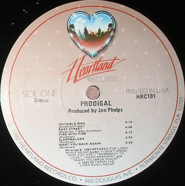 Prodigal (5) : Prodigal (LP, Album)