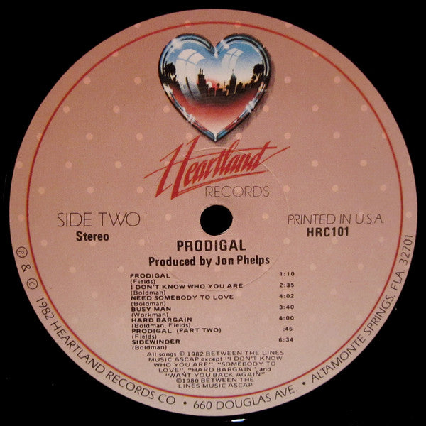 Prodigal (5) : Prodigal (LP, Album)