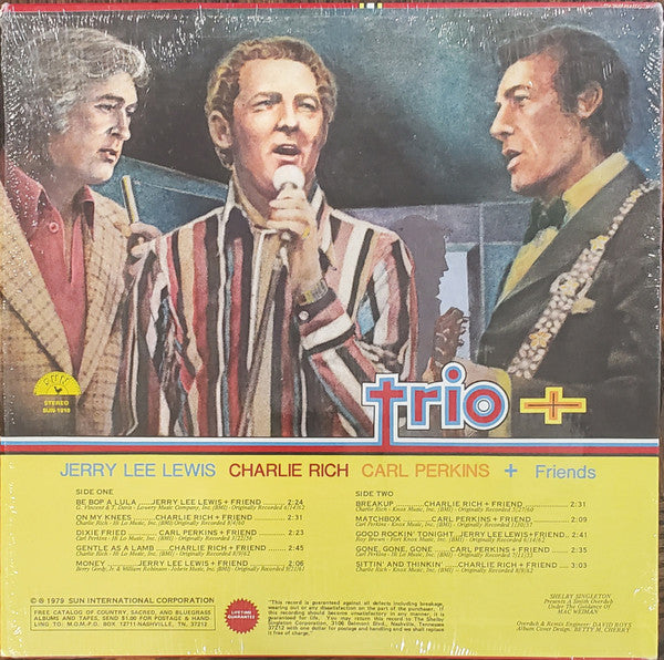 Jerry Lee Lewis / Charlie Rich / Carl Perkins : Trio + (LP, Album, Gol)