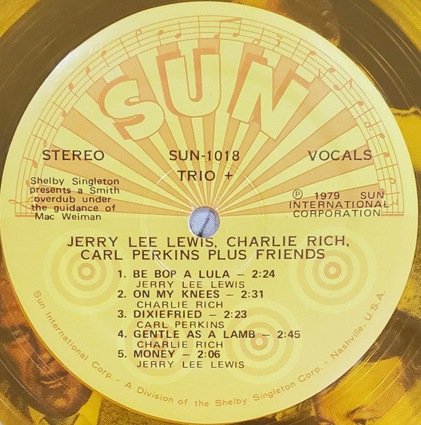 Jerry Lee Lewis / Charlie Rich / Carl Perkins : Trio + (LP, Album, Gol)