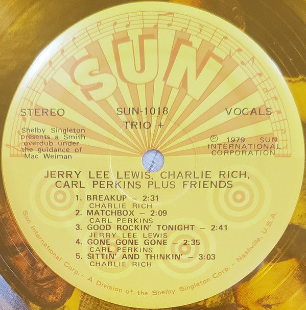 Jerry Lee Lewis / Charlie Rich / Carl Perkins : Trio + (LP, Album, Gol)