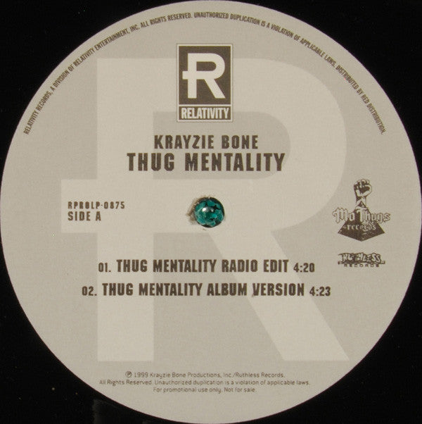 Krayzie Bone : Thug Mentality (12", Promo)