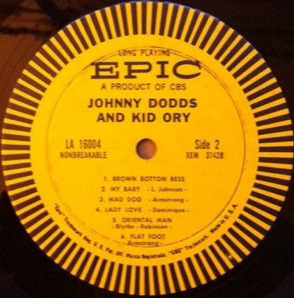 Johnny Dodds & Kid Ory : Johnny Dodds And Kid Ory (LP, Comp)