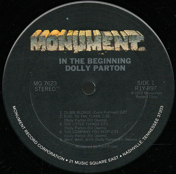 Dolly Parton : In The Beginning (LP, Comp, San)