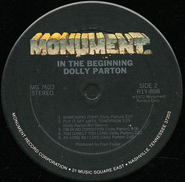 Dolly Parton : In The Beginning (LP, Comp, San)