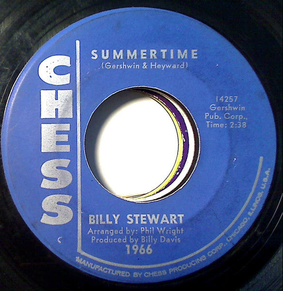 Billy Stewart : Summertime / To Love To Love (7", Single)