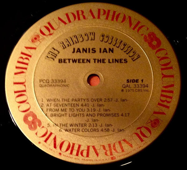 Janis Ian : Between The Lines (LP, Album, Quad)