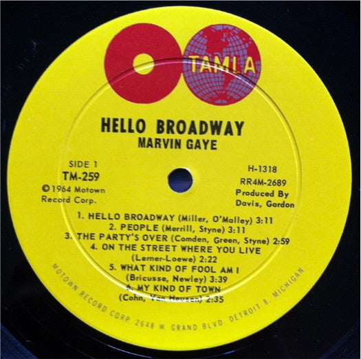 Marvin Gaye : Hello Broadway (LP, Mono)