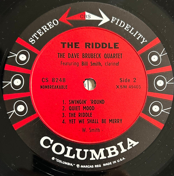 The Dave Brubeck Quartet : The Riddle (LP, Album, Pit)