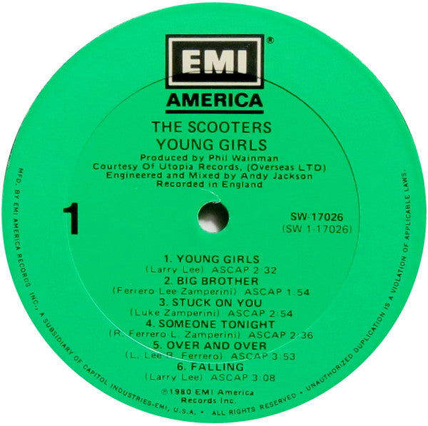 The Scooters (2) : Young Girls (LP, Album)