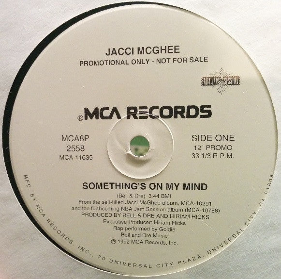 Jacci McGhee : Something's On My Mind (12", Promo)