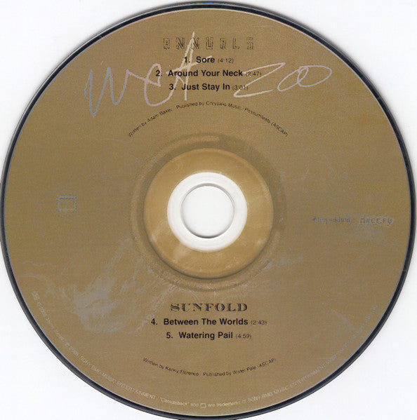 Annuals & Sunfold : Wet Zoo (CD, EP)