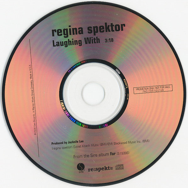 Regina Spektor : Laughing With (CD, Single, Promo)
