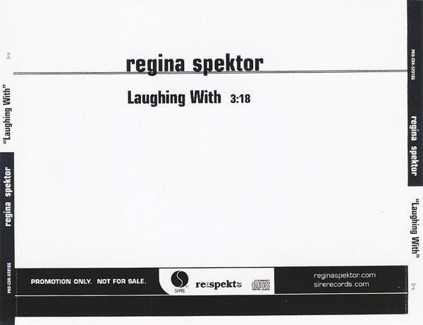 Regina Spektor : Laughing With (CD, Single, Promo)