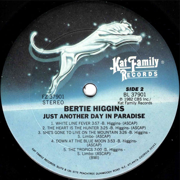 Bertie Higgins : Just Another Day In Paradise (LP, Album)