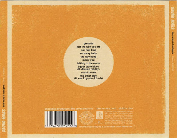 Bruno Mars : Doo-Wops & Hooligans (CD, Album, RE)