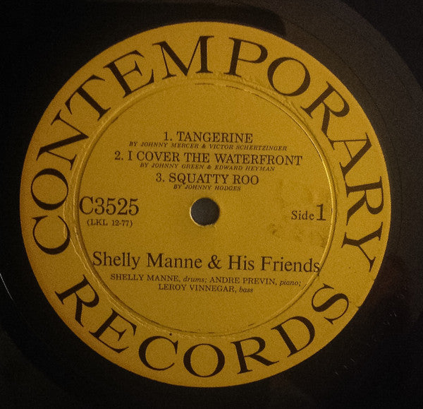 Shelly Manne & His Friends : Shelly Manne & His Friends Vol. 1 (LP, Album, Mono, Hol)
