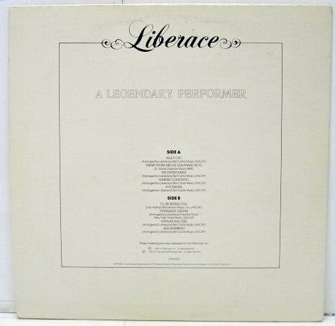 Liberace : A Legendary Performer (LP, Comp, Pic)