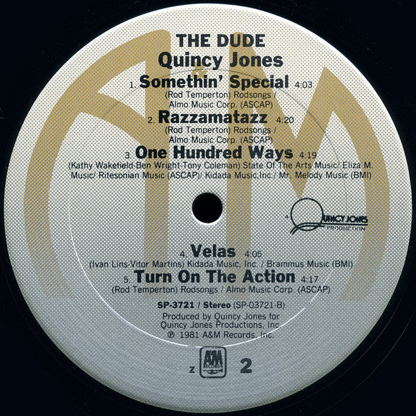 Quincy Jones : The Dude (LP, Album, Z -)