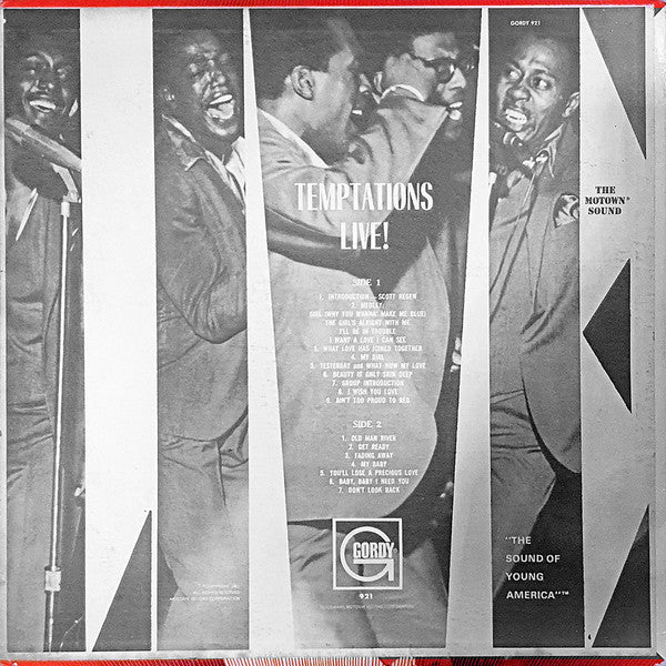 The Temptations : Temptations Live! (LP, Album)
