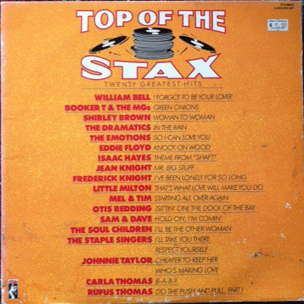 Various : Top Of The Stax - Twenty Greatest Hits (2xLP, Comp, Gat)
