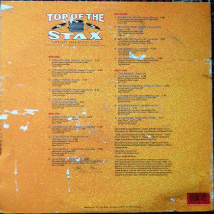 Various : Top Of The Stax - Twenty Greatest Hits (2xLP, Comp, Gat)