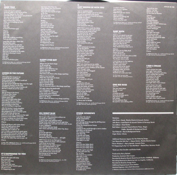 John Prine : Storm Windows (LP, Album, Promo)