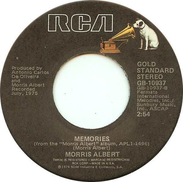 Morris Albert : Feelings (7", Single, RE, Styrene)