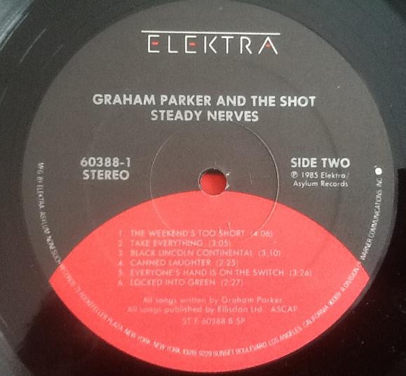 Graham Parker And The Shot : Steady Nerves (LP, Album, SP )