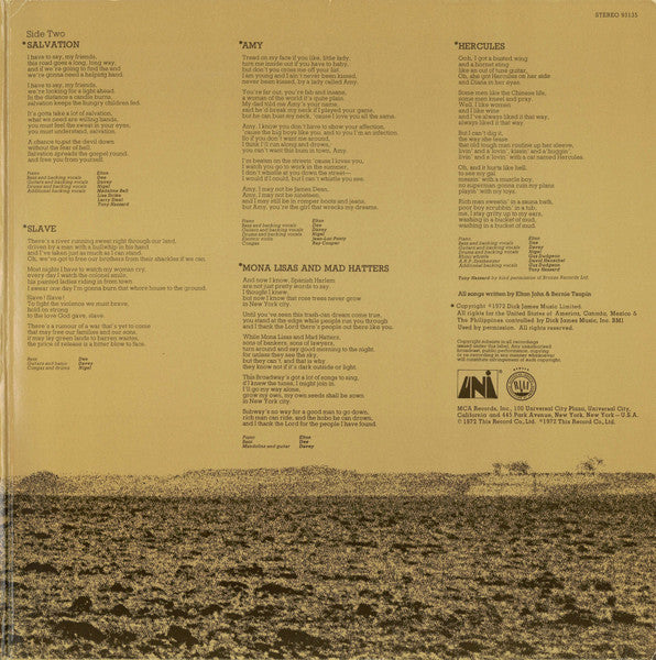 Elton John : Honky Château (LP, Album, Ter)
