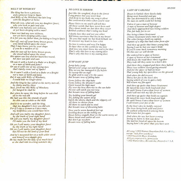 The Pentangle* : Solomon's Seal (LP, Album, Promo)